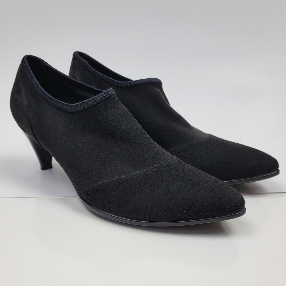 Ecco Shape 45 Pointy Sleek Slip On Heels Booties 39 - Picture 5 of 11